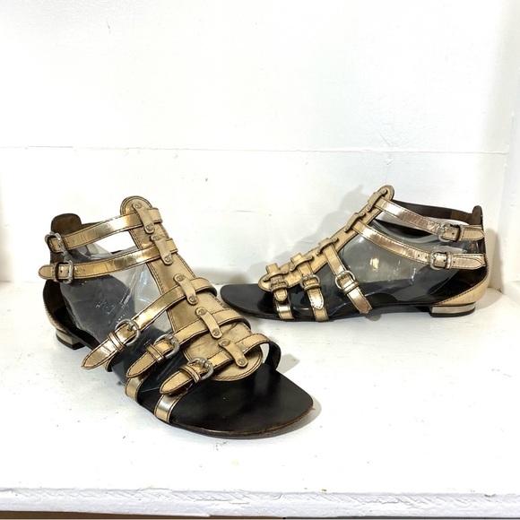 Giuseppi Zanotti Copper Gladiator Sandals 38.5 - Picture 2 of 10